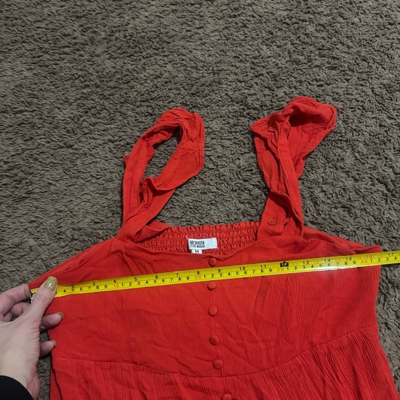 BB Dakota by Steve Madden Red Ready Or Yacht Maxi Dress Sleeveless Size M - Picture 10 of 11